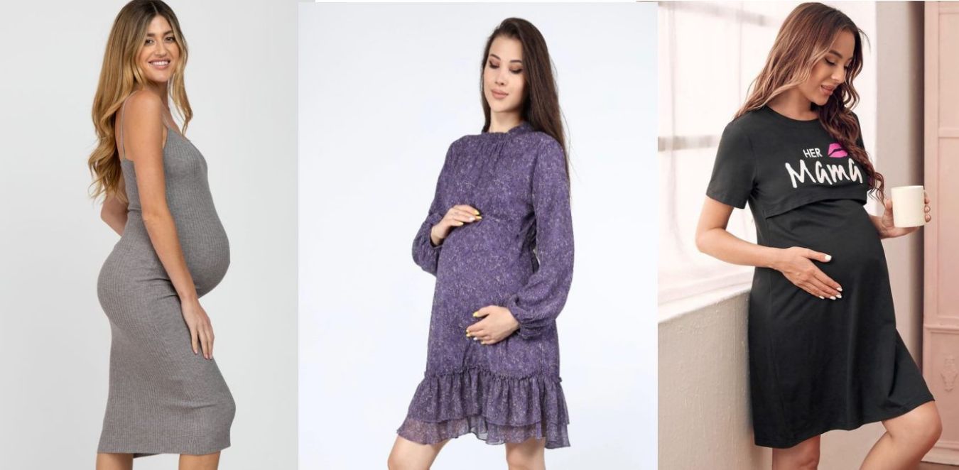Stylish Maternity T-Shirt Dresses With Crazy Designs In India
